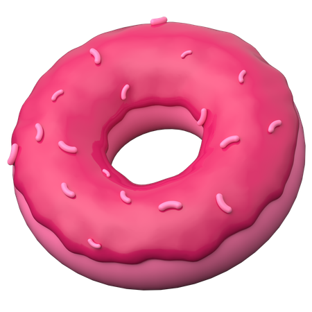 Donut de fresa  3D Icon