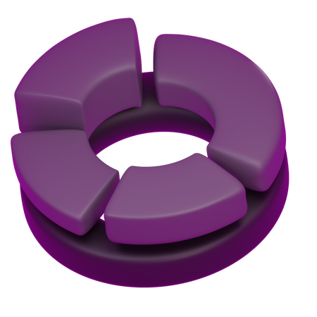 Donut-Diagramm  3D Icon