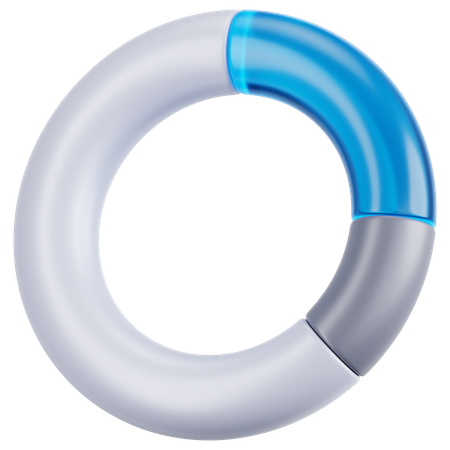 Donut-Diagramm  3D Icon