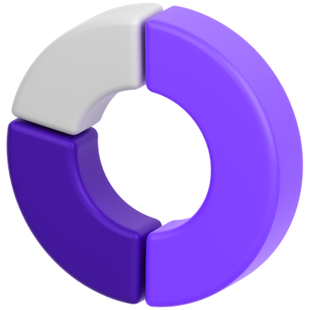 Donut-Diagramm  3D Icon