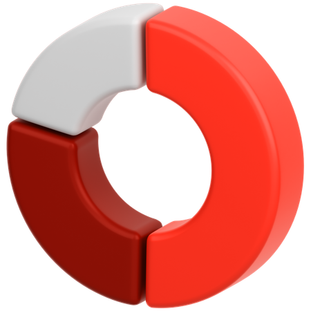 Donut-Diagramm  3D Icon