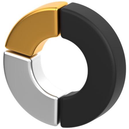 Donut-Diagramm  3D Icon