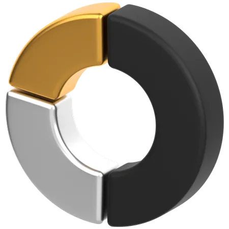 Donut-Diagramm  3D Icon