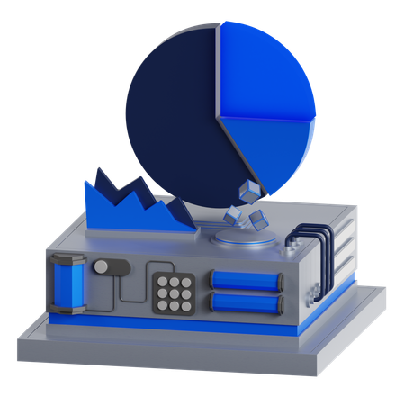 Donut-Diagramm  3D Icon