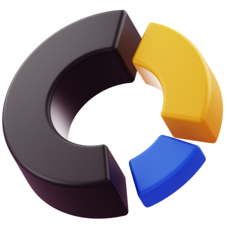 Donut-Diagramm  3D Icon