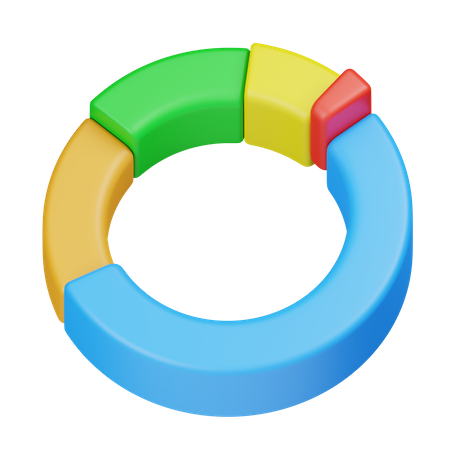 Donut-Diagramm  3D Icon