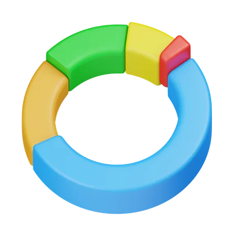 Donut-Diagramm  3D Icon