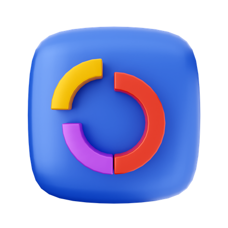 Donut-Diagramm  3D Icon