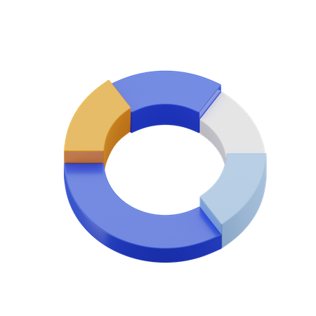 Donut-Diagramm  3D Icon