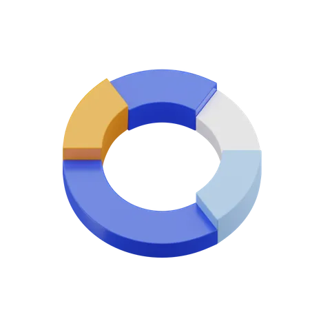 Donut-Diagramm  3D Icon