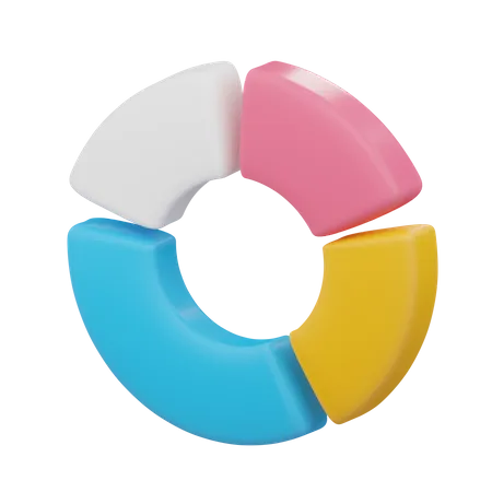 Donut-Diagramm  3D Icon