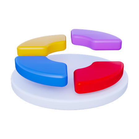 Donut-Diagramm  3D Icon