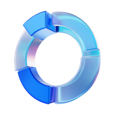 Donut-Diagramm  3D Icon