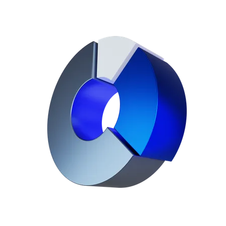 Donut-Diagramm  3D Icon