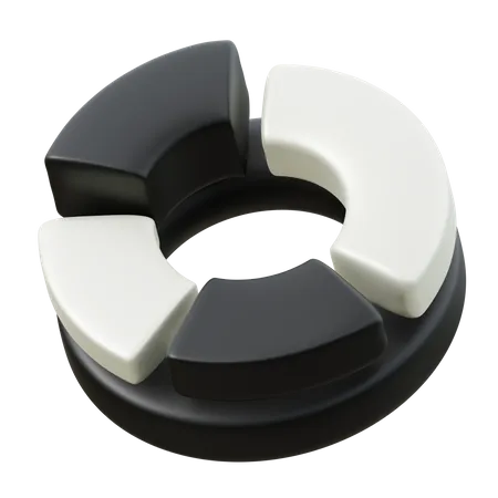 Donut-Diagramm  3D Icon