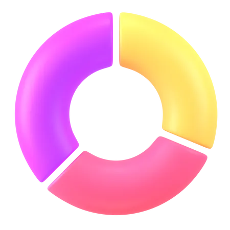 Donut-Diagramm  3D Icon