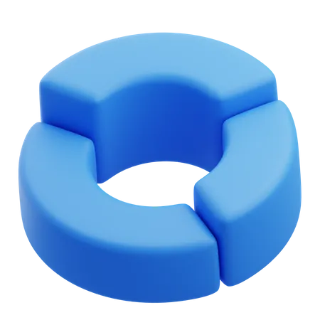 Donut-Diagramm  3D Icon