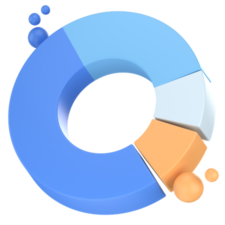 Donut-Diagramme  3D Icon