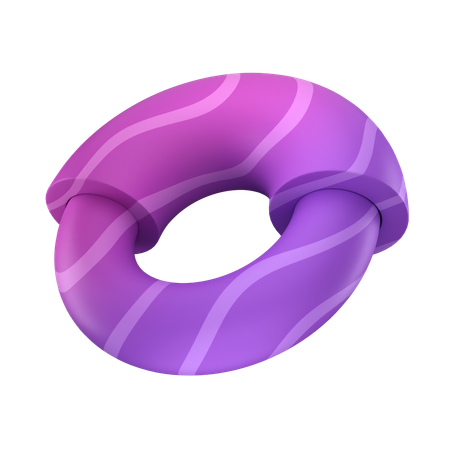 Donut duplo  3D Icon