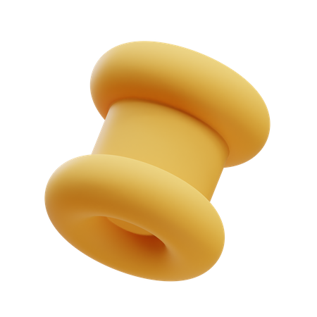 Zylinder mit Donut-Ende  3D Illustration