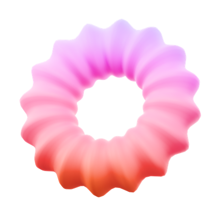 Donut Flower  3D Icon