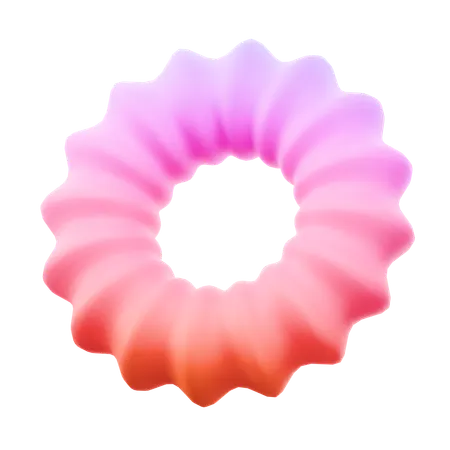Donut Flower  3D Icon