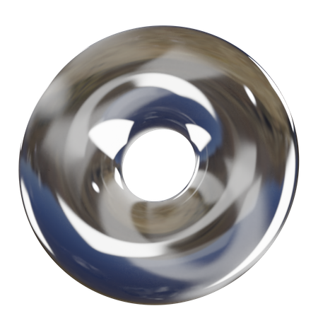 Forma abstrata de rosquinha  3D Icon