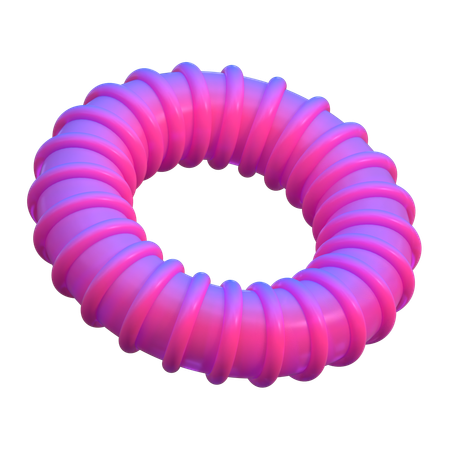 Forma abstrata de rosquinha  3D Icon