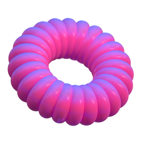 Forma abstrata de rosquinha  3D Icon