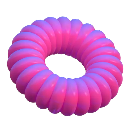 Forma abstrata de rosquinha  3D Icon