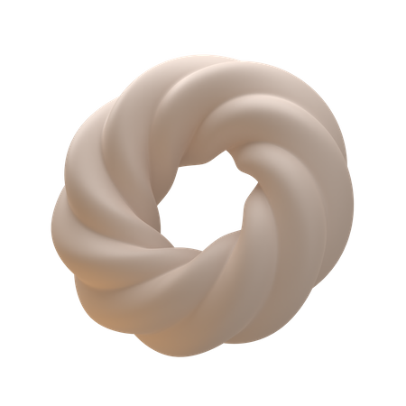 Forma abstrata de rosquinha  3D Icon