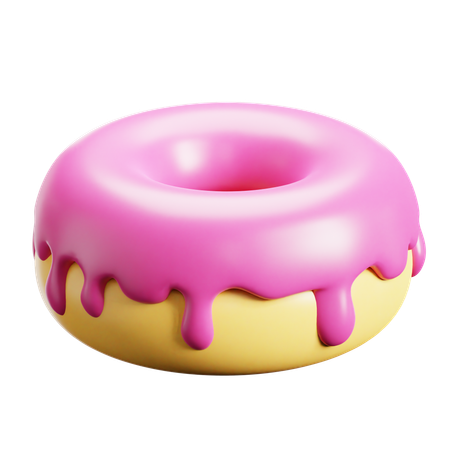 Donut de fresa  3D Icon