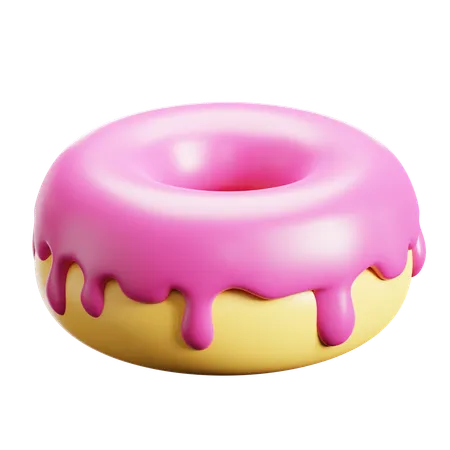 Donut de fresa  3D Icon