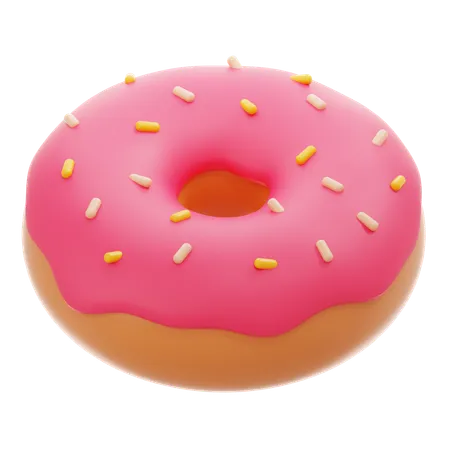 Donut de fresa  3D Icon