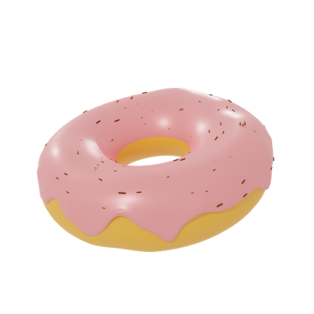 Donut de fresa  3D Icon