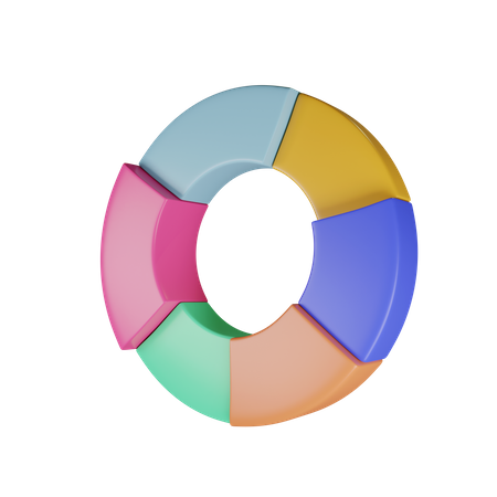 Donut Full Chart  3D Icon