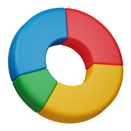 Alt gráfico de rosca  3D Icon