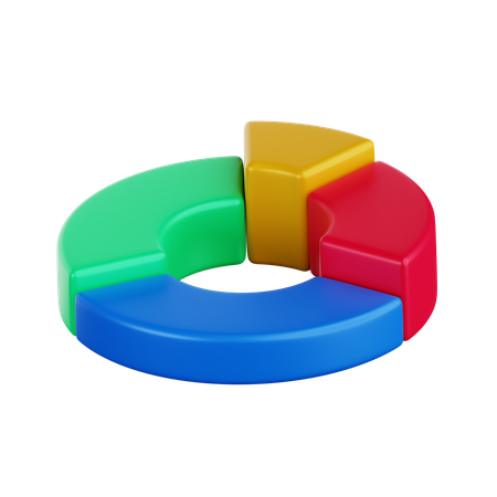 Donut graph  3D Icon