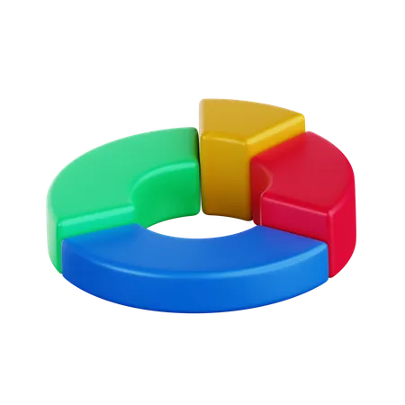 Donut graph  3D Icon