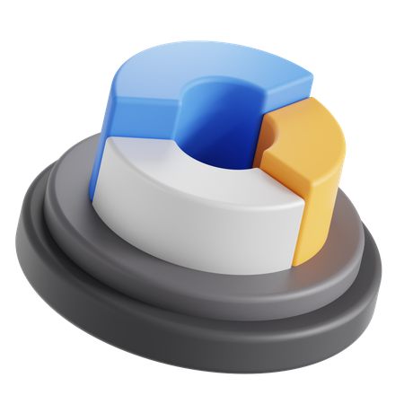 Donut graph  3D Icon