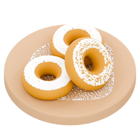 Donut indonésio  3D Icon