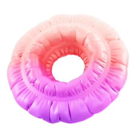 Donut Inflation Abstract  3D Icon