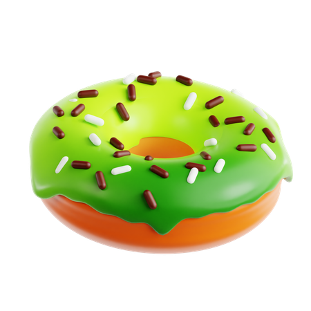 Donut Matcha  3D Icon