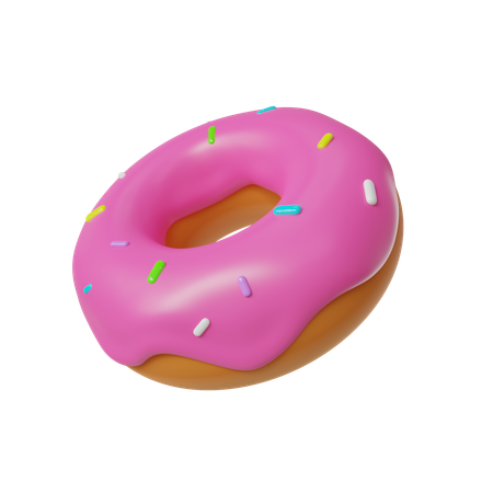 Donut Pink  3D Icon