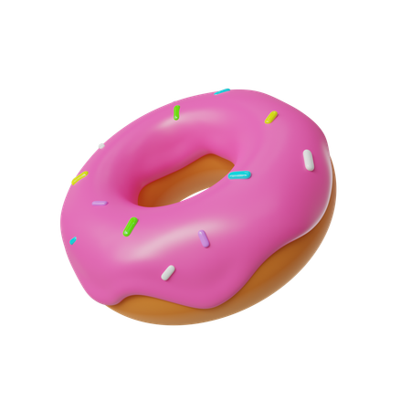 Donut Pink  3D Icon