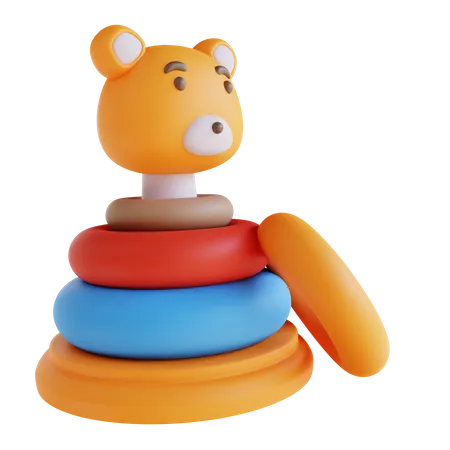 Donut Ring Educational Toy 3D Icon