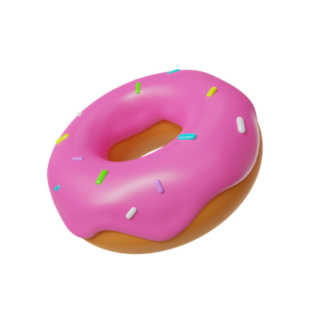 Donut rosa  3D Icon