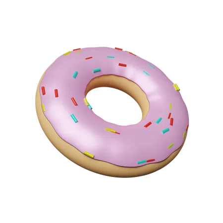 Donut rosa  3D Icon