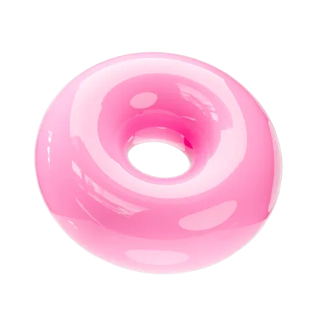 Donut Shape  3D Icon