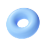3d donut shape illustration
